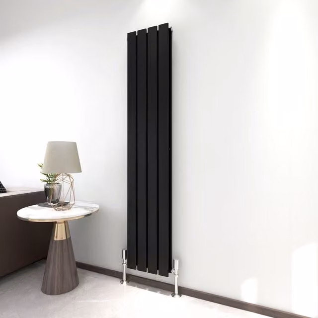 MCC Direct Designer Flat Panel Double Radiator, Black, H: 160 cm, W: 27.2 cm, D: 27.2 cm – 7