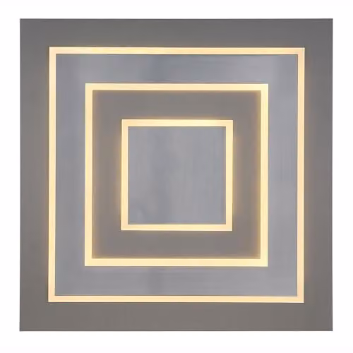 Netlighting Globo Lighting LED Ceiling Panel Light in Grey, 40 W, 840 lm, Warm White, W/D/H: 48 x 48 x 5.2 cm – 5