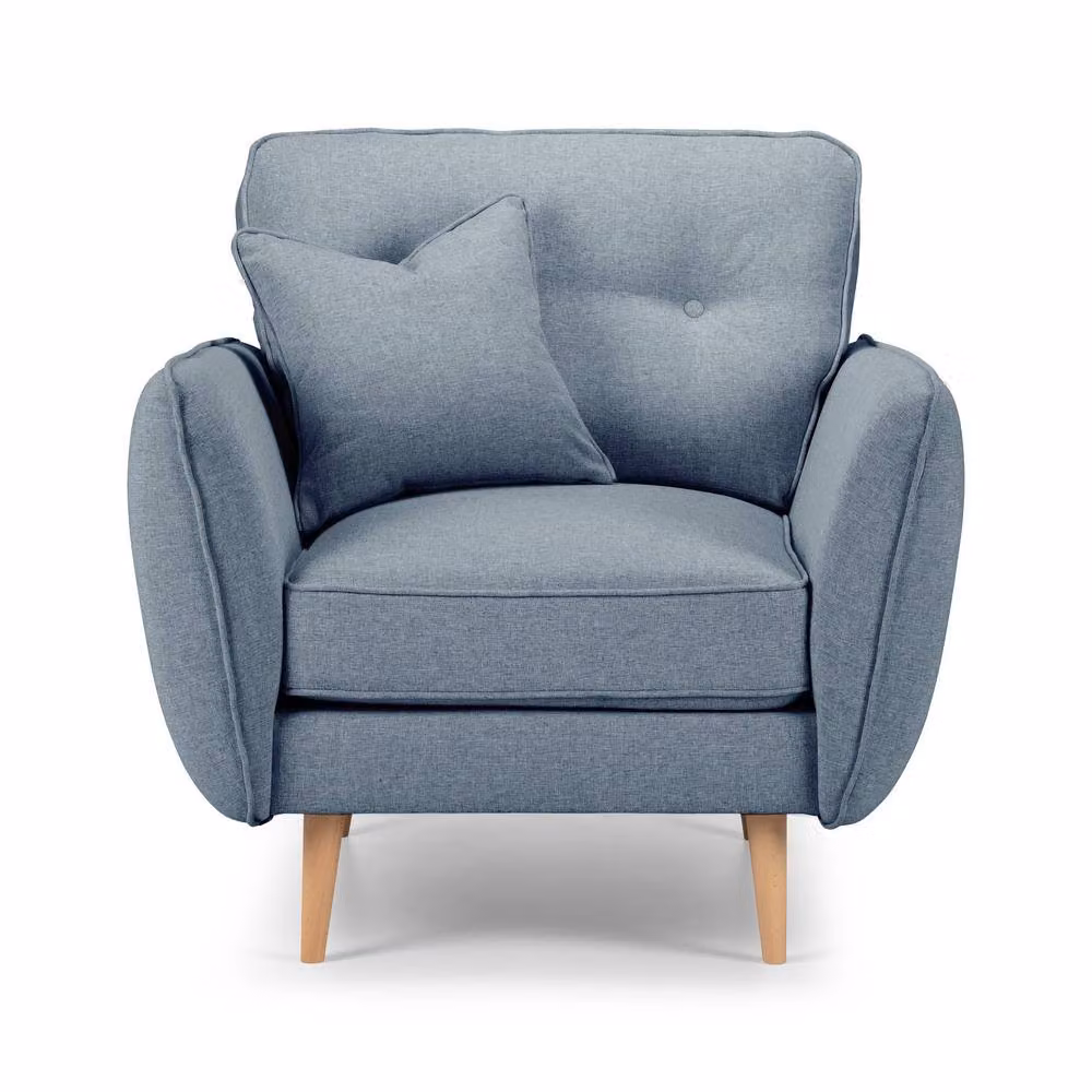 The Great Sofa Company Ailis Armchair in Blue Faro Denim Fabric – 2