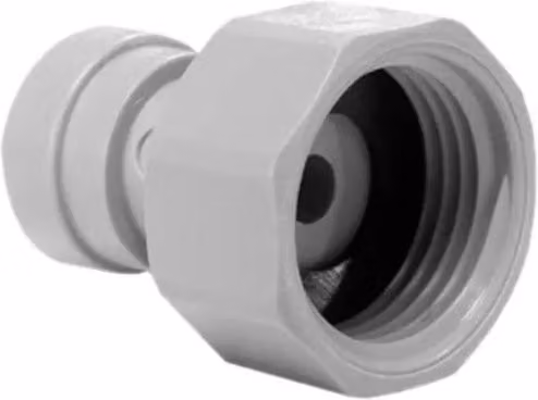 John Guest 3/8 x 3/8 BSP Female Adaptor, White – 1