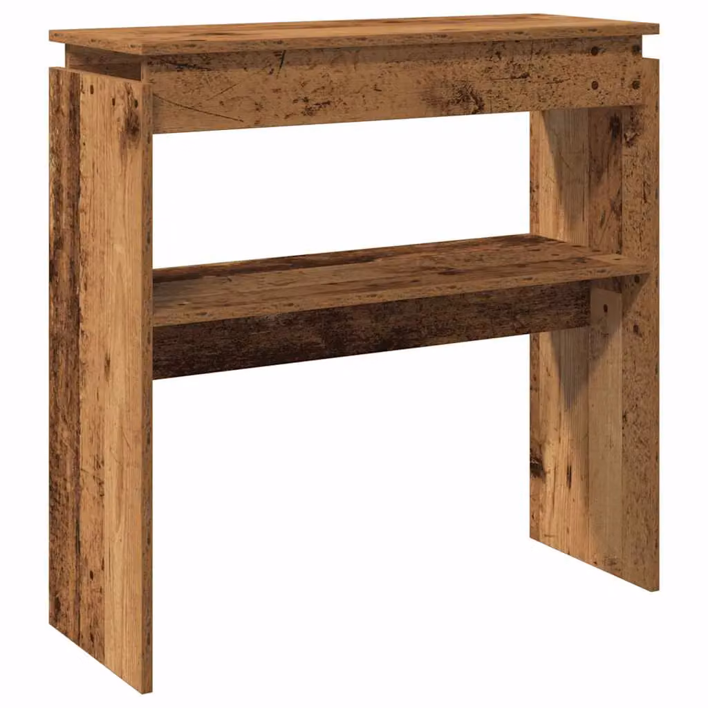 Berkfield Home Rustic Brown Console Table, W/D/H: 80 x 30 x 80 cm – 2