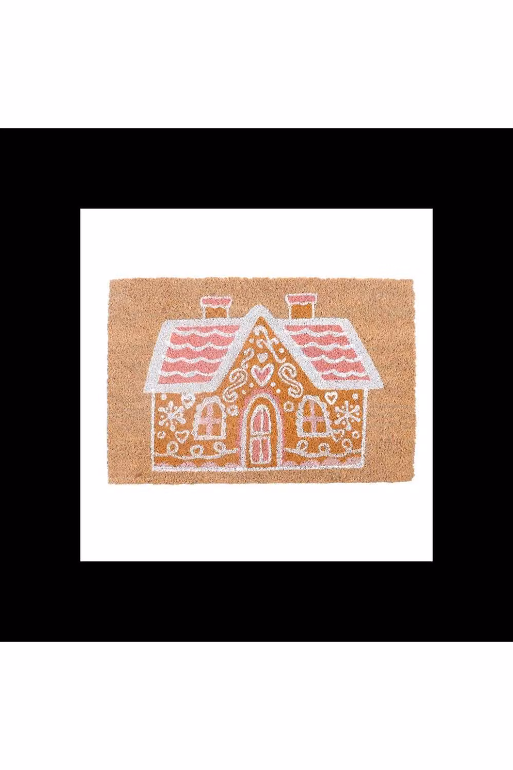 KDMD Pink Gingerbread House Christmas Coir Doormat, Medium – 2