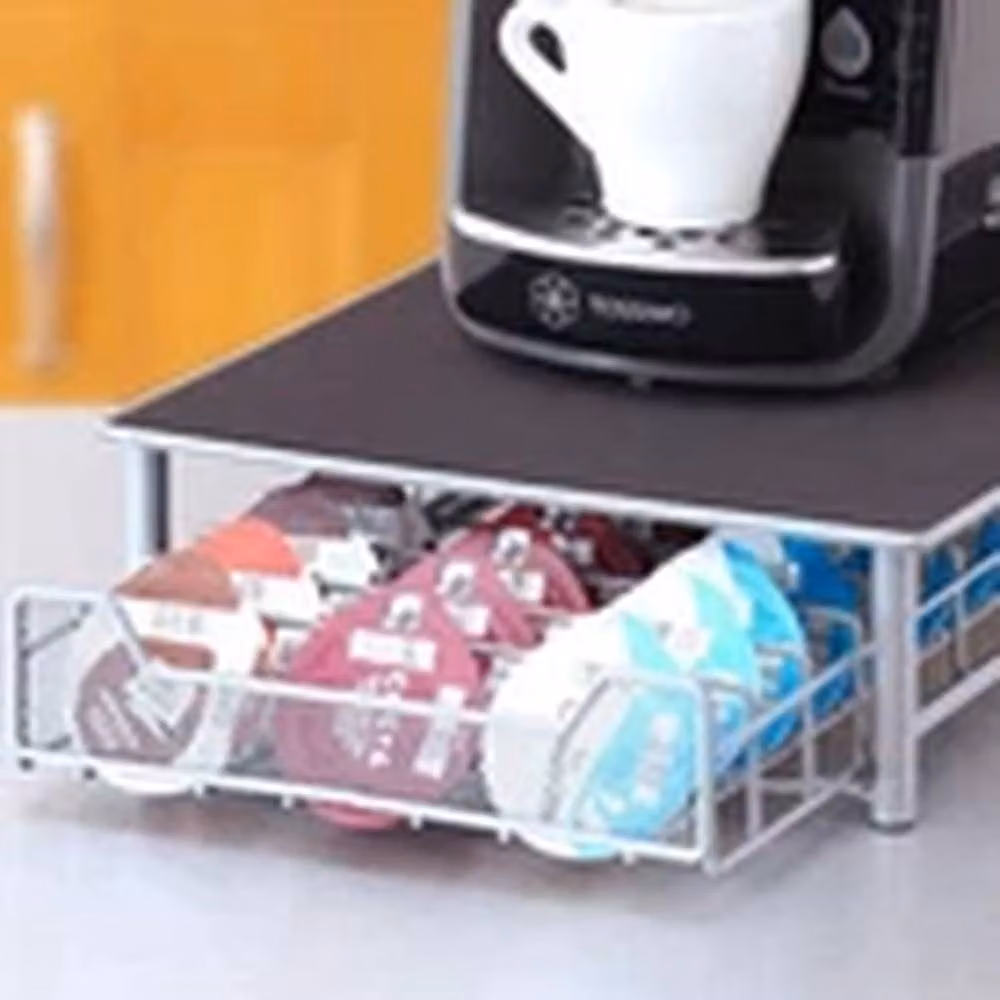 Havendro Coffee Pod Storage Drawer Dispenser Stand for 60 Pods in Grey – 3