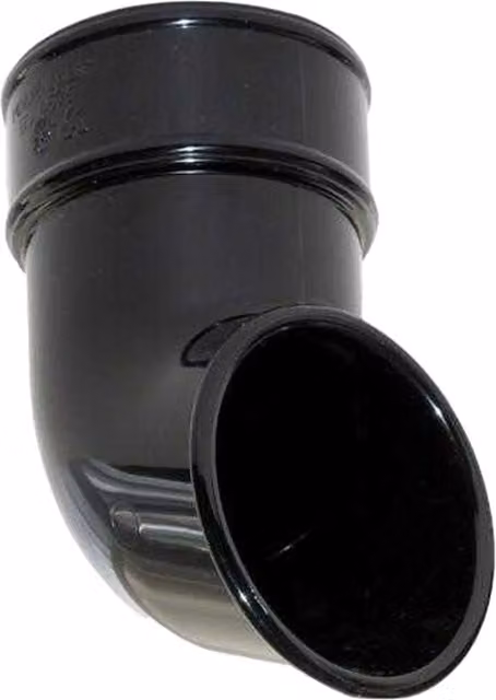 Kayflow 90 Degree Round Bend Pipe Connector, Black