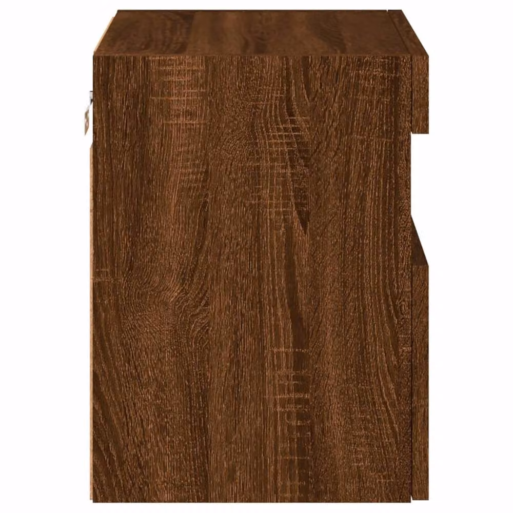 Berkfield Home Modern Wall Mounted TV Cabinet with Integrated LED Lights in Brown Oak, W/D/H: 40 x 30 x 40 cm – 7