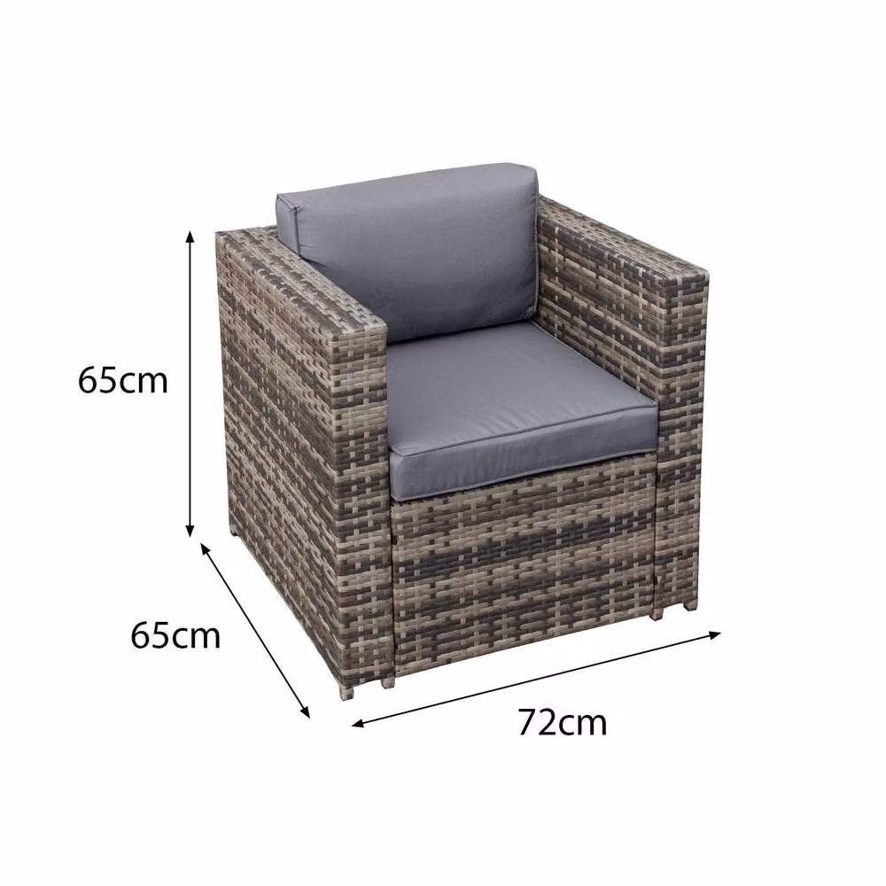 Oseasons Malta Brown Polyrattan 2 Seat Twin Chair Set with Cushions – 2