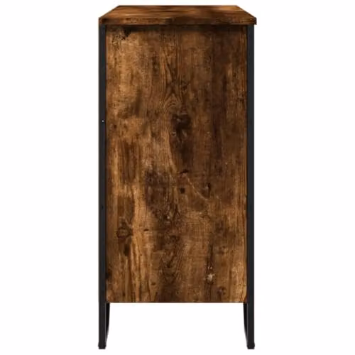vidaXL Sideboard in Smoked Oak Brown, Engineered Wood, W/D/H: 91 x 35.5 x 74.5 cm – 4