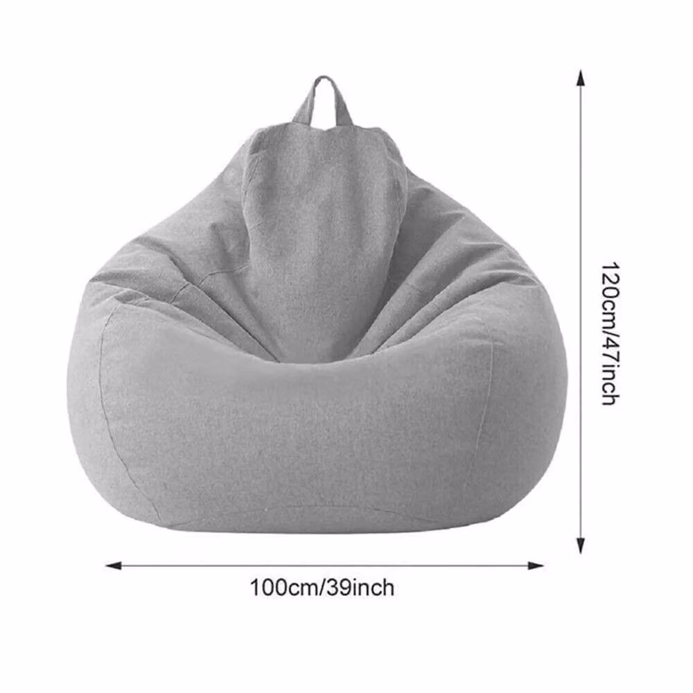 Nordara Grey Indoor Lazy Lounger Sofa Cover, W: 100 cm, L: 190 cm – 2
