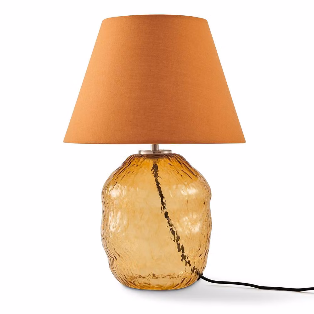 FurnitureboxUK Flynn Orange Glass Table Lamp – 3