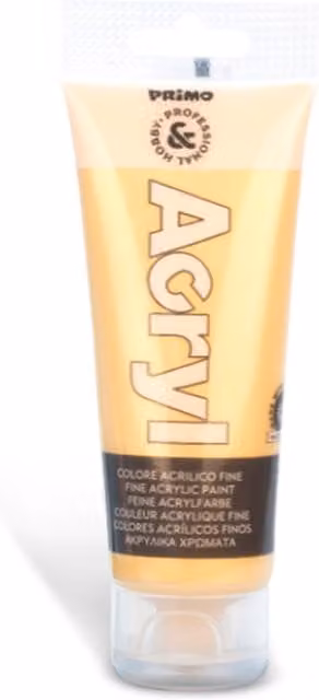 Hobby Professional Gold and Yellow Acrylic Tube 75ml