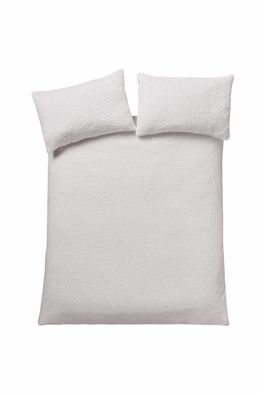 Catherine Lansfield Textured Wave Faux Fur Duvet Cover Set in Cream, W/D/H: 200 x 220 cm – 2