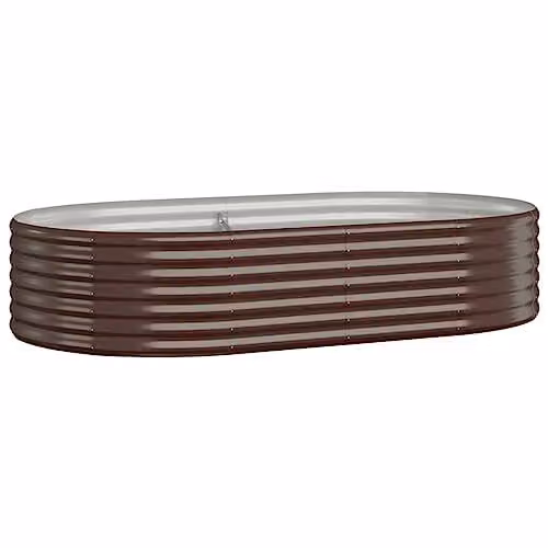 Bussandri Brown Steel Garden Planter Tub W/D/H: 175 x 100 x 36 cm – 2