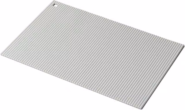 Zeal Jumbo Rectangular Silicone Kitchen Trivet Mat, Grey
