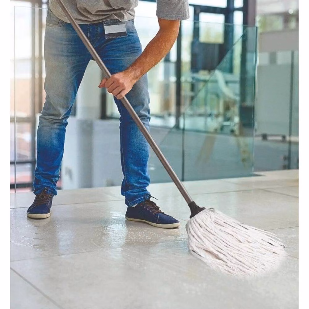 PAWNORA Cotton Floor Mop with 7 Replacement Heads in White – 2
