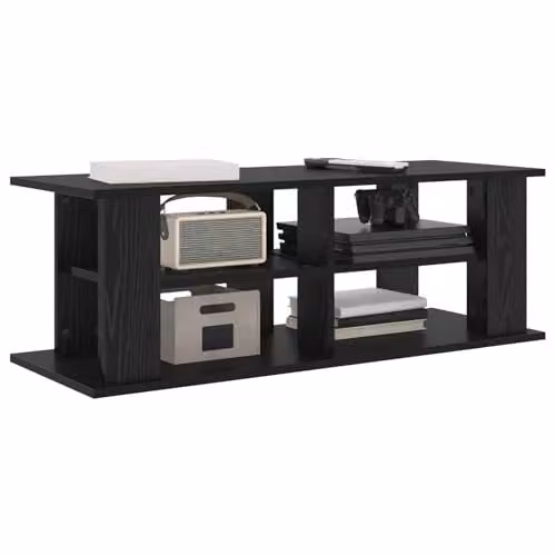 vidaXL Modern Black Oak TV Stand W/D/H: 96 x 35 x 33.5 cm – 1