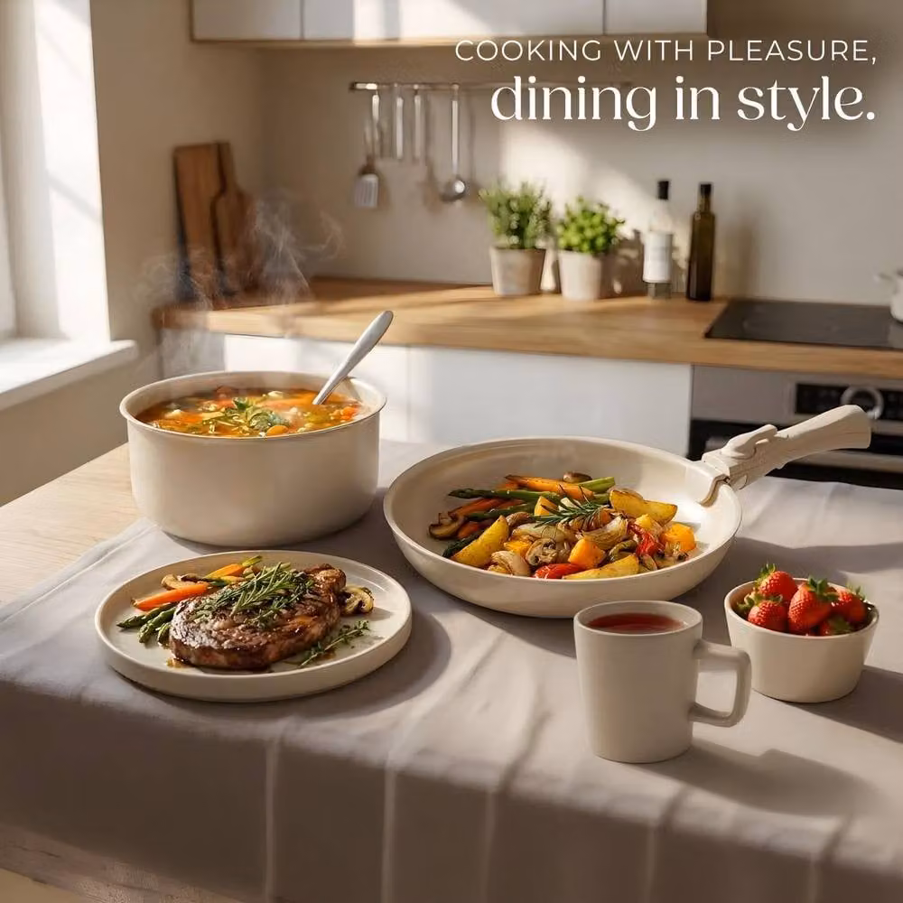 tectake Kitchen Starter Set Una/Genua Multicolour – 3