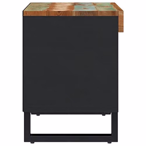 vidaXL Industrial TV Cabinet in Multicolour Reclaimed Wood, W/D/H: 85 x 33 x 43.5 cm – 4