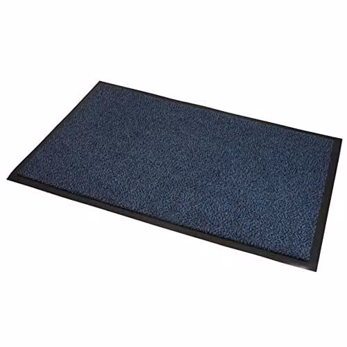 JVL Heavy Duty Barrier Door Mat in Blue and Black, W: 80 cm, L: 140 cm – 3