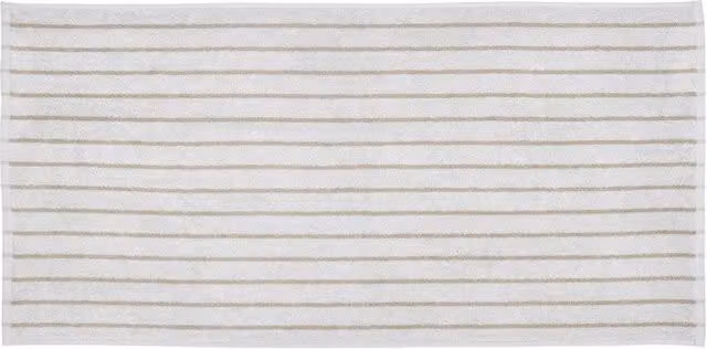 Blomus ARTO Striped Cotton Towel in Brown, Beige and White, W: 50 cm, H: 100 cm