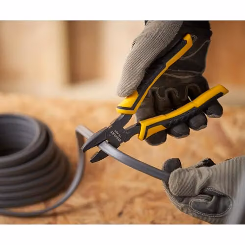 Stanley Controlgrip Combination Pliers in Yellow and Black, 150 mm – 3