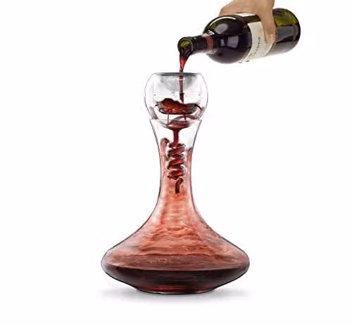 Final Touch Twister Glass Aerator and Decanter Set in Transparent – 1