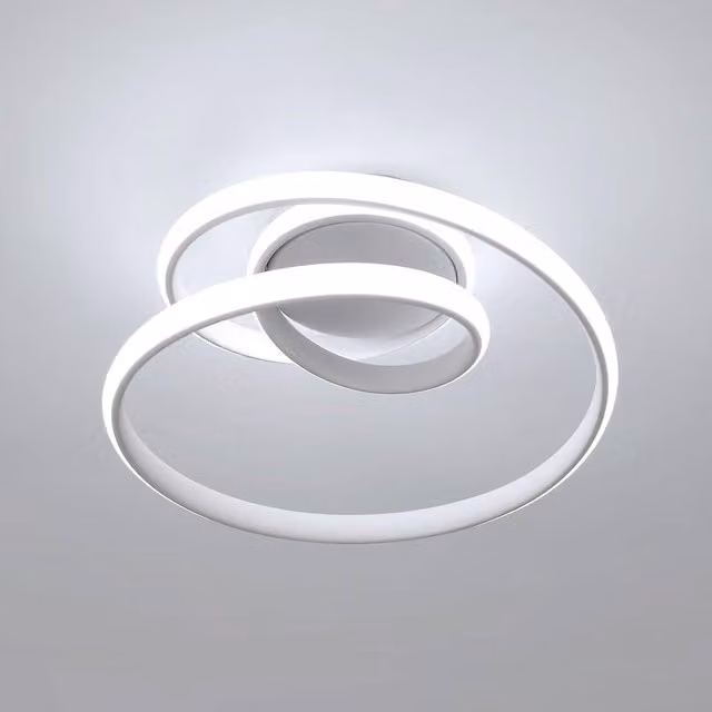 COMELY Modern 36W LED Spiral Ceiling Light in White
