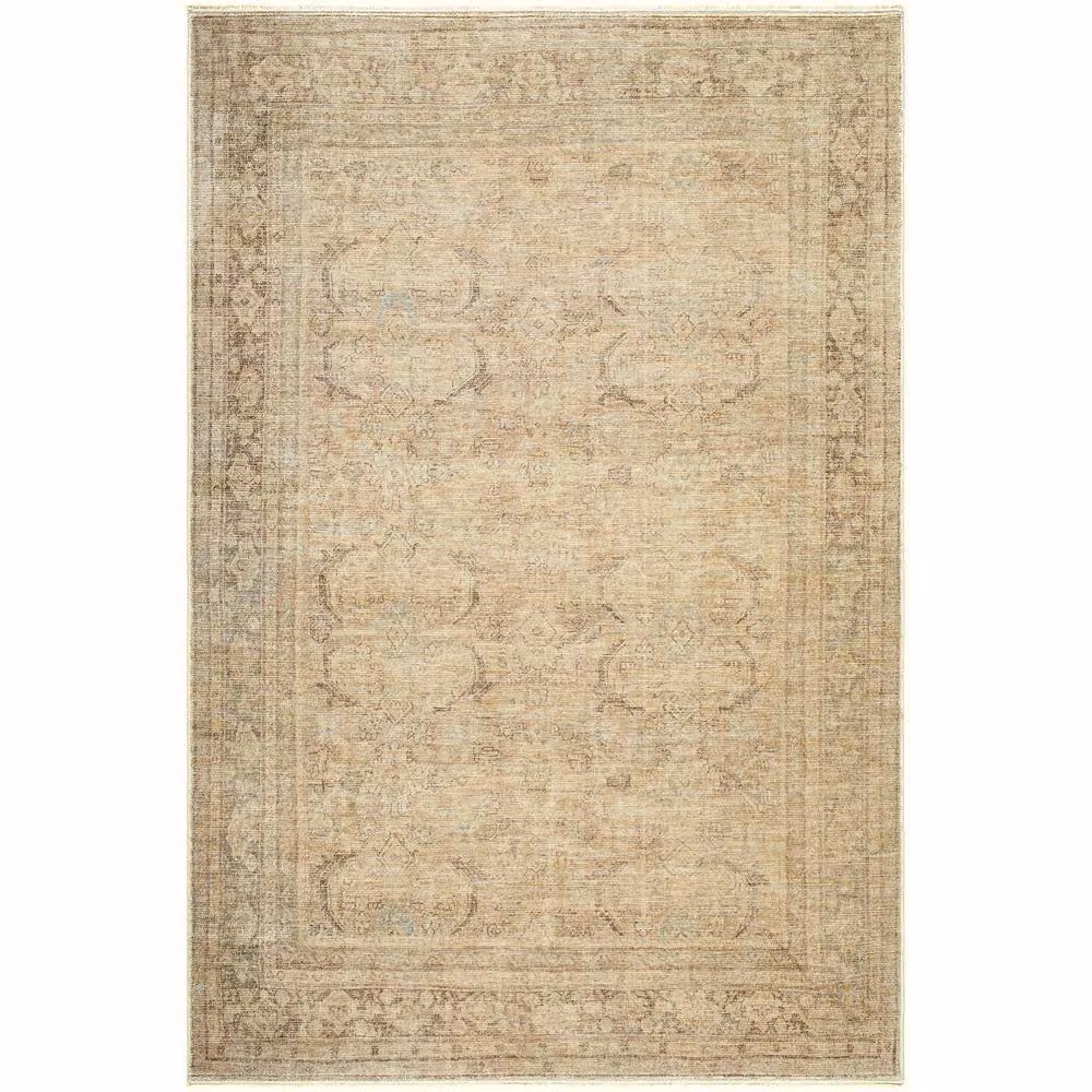 Livabliss Galey Alix Fetscher Vintage Traditional Fringe Living Room Rug in Brown, Green and Beige, W: 150 cm, L: 230 cm – 2