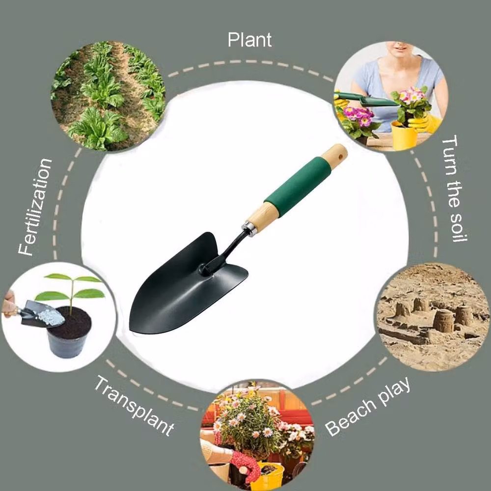 Kelvenix Green Steel Garden Trowel Small Hand Shovel – 4