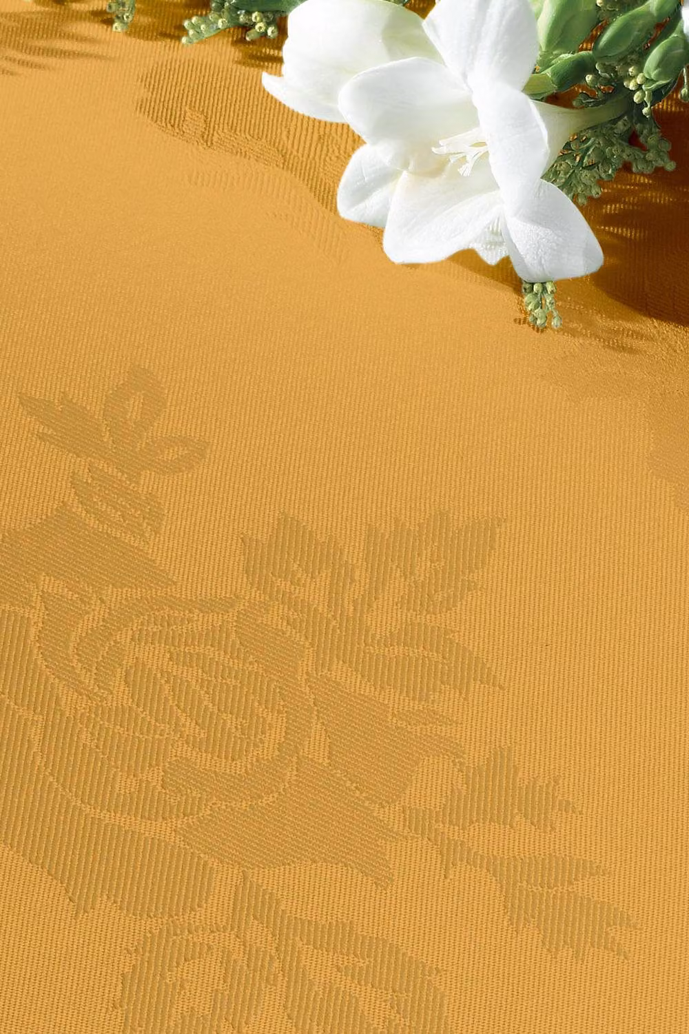 Vision Linens Gold Rose Design Polyester Napkin, W/D: 41 x 41 cm – 2