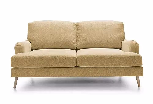 Abakus Direct Harper 3 Seater Sofa in Peanut Brown Smart Chenille Fabric