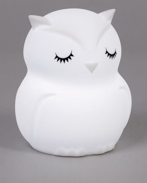 BHS Lighting Glow Owl Silicone Night Light in White