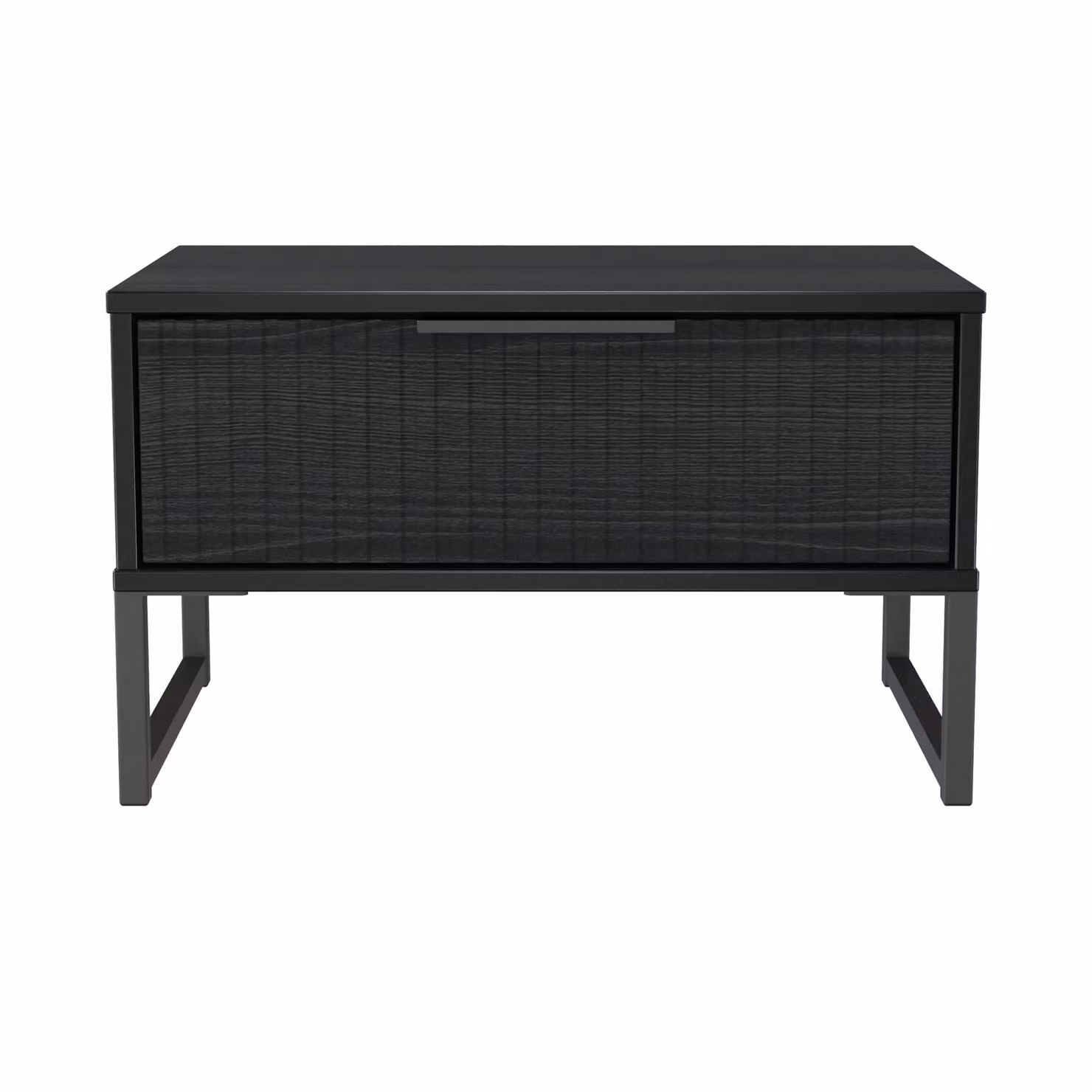 2 U Menai Ready Assembled 1 Drawer Wide Side Table in Black – 2