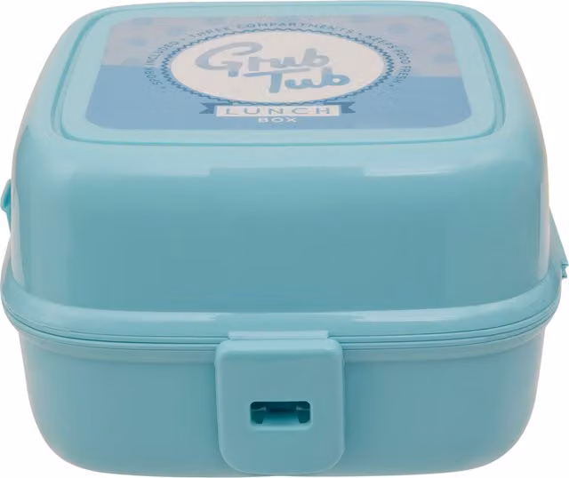 Orsina 4 Compartment Lunch Box with Lock in Mint Green and Blue