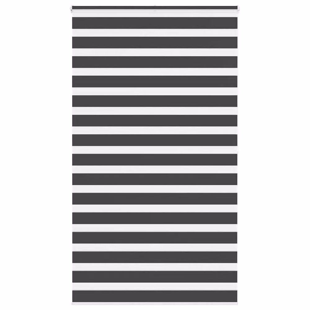 Berkfield Home Black Zebra Day and Night Blind, W: 135 cm, H: 200 cm – 2