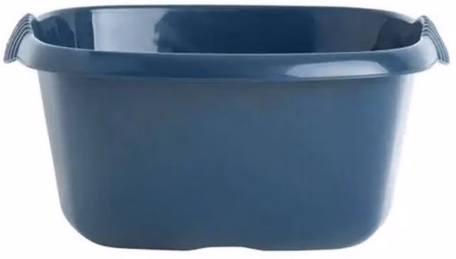 Casa Square Washing Up Bowl in Blue, Diameter: 32 cm – 1