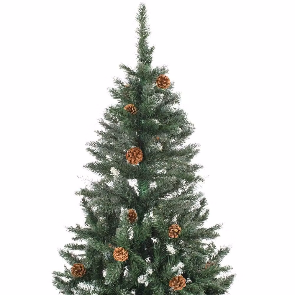 Berkfield Home Pre-lit Artificial Christmas Tree with Pine Cones, Green, Height: 210 cm – 2
