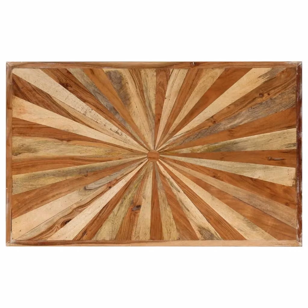 Berkfield Home Rectangular Solid Mango Wood Coffee Table in Brown, W/D/H: 90 x 55 x 36 cm – 2