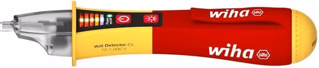 Wiha Explosion Protected Non-contact Voltage Detector 12-1000V AC, Red/Multicolour