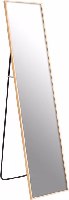 Orsina Modern Rectangular Freestanding Floor Mirror in Gold, H 152 x W 35 x D 3 cm