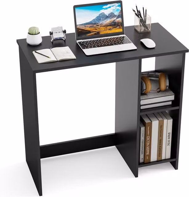 Costway Modern Black Computer Desk for Home Office