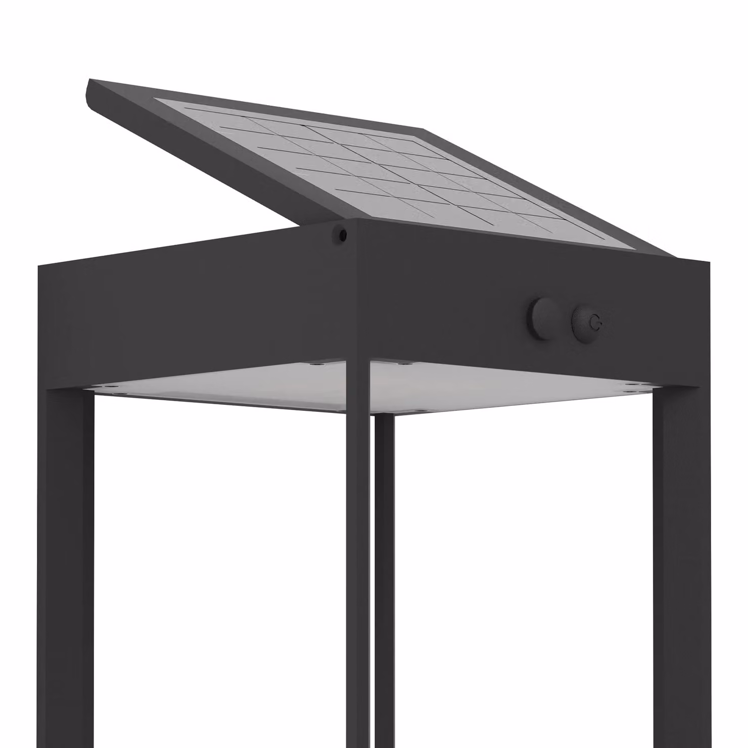 Eglo Solar LED Garden Wall Light with Motion and Dusk Sensor in Black – 3
