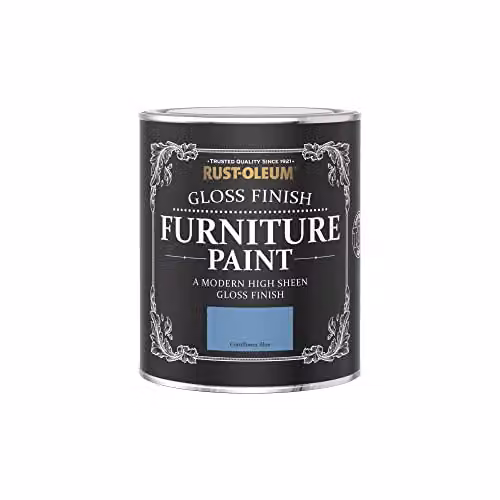Rust-Oleum Gloss Water-Based Furniture Paint in Blue, 0.75 l – 3