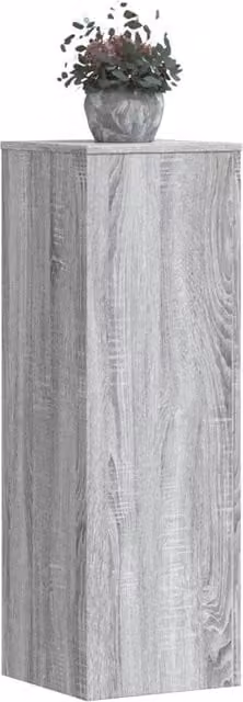 Berkfield Home Grey Sonoma Plant Stand in Engineered Wood, W/D/H: 33 x 33 x 100 cm – 1