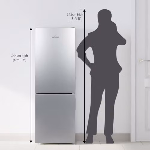Willow WFF157S 157L Freestanding 70/30 Fridge Freezer in Silver with Low Frost Technology and Adjustable Thermostat – 2