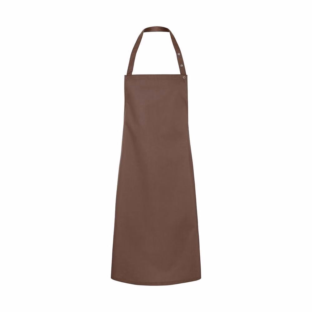 Karlowsky Santorini Press Stud Bib Apron in Light Brown – 2