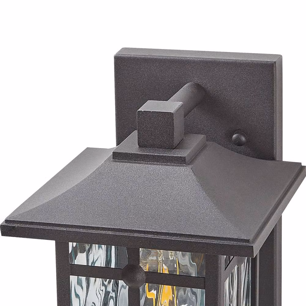 Wyld and Coco Retro Lantern Outdoor Wall Light in Matt Black with Motion Sensor – 5