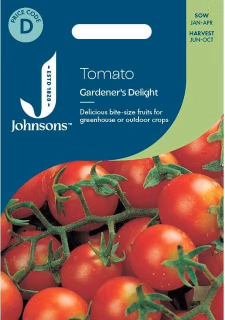 Johnsons Seeds Tomato Gardeners Delight Red Vegetable Seeds