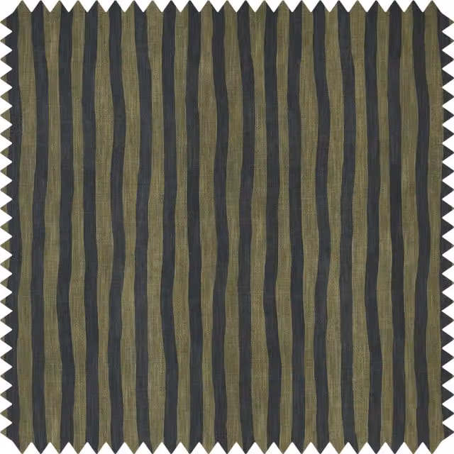 House of Hackney Artist's Stripe Organic Cotton Linen Fabric in Multicolour