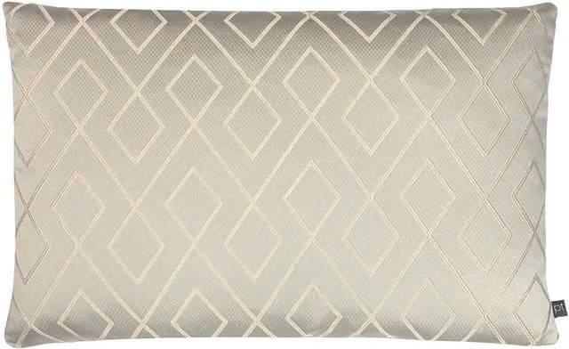 Prestigious Textiles Graphic Rectangular Polyester Filled Cushion in Grey and Beige, W: 60 cm, H: 40 cm