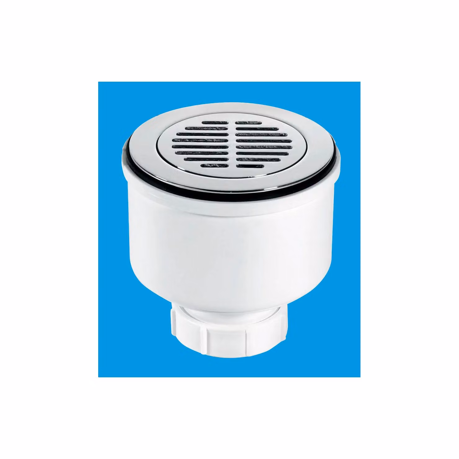 McAlpine Round White Plastic Shower Trap with 2 inch Universal Vertical Outlet ST90CPB-S-V – 2